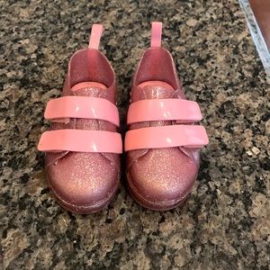 Mini Melissa Toddler girl Velcro strap shoe, GUC